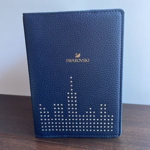 Swarovski Pebble Leather Passport Holder